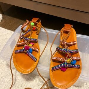 Colorful Leather Sandals